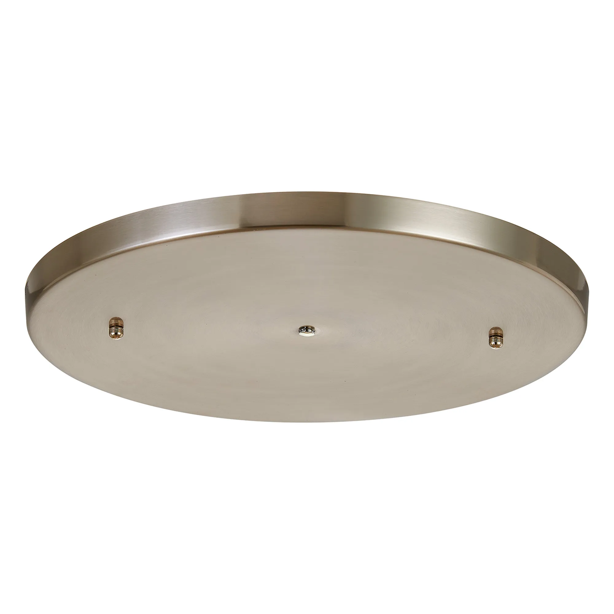 D0830SN/NH  Hayes No Hole 40cm Round Ceiling Plate Satin Nickel